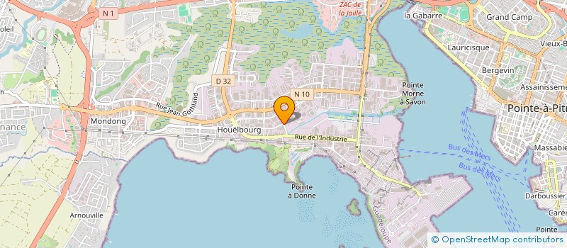 localisation de l'entreprise A & S à BAIE-MAHAULT
