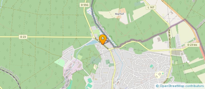 localisation de l'entreprise A.S. 57 ECHAFAUDAGE  CREUTZWALD