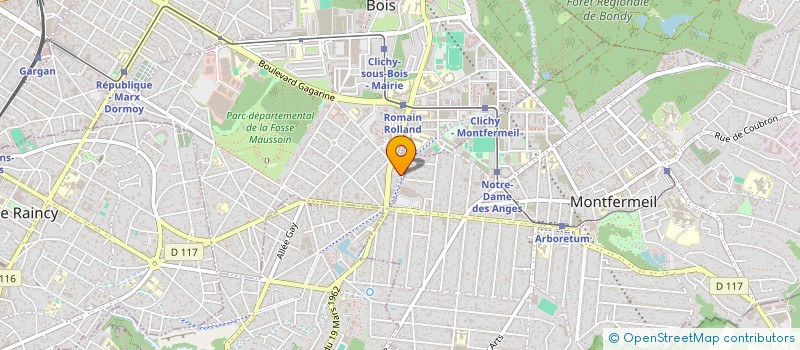 localisation de l'entreprise A.S à CLICHY-SOUS-BOIS