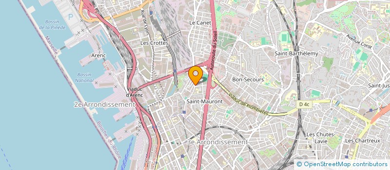 localisation de l'entreprise A.S à MARSEILLE