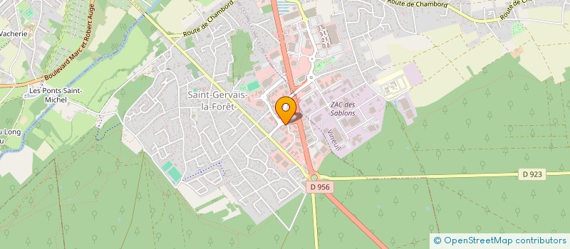 localisation de l'entreprise A.S.  SAINT-GERVAIS-LA-FORET