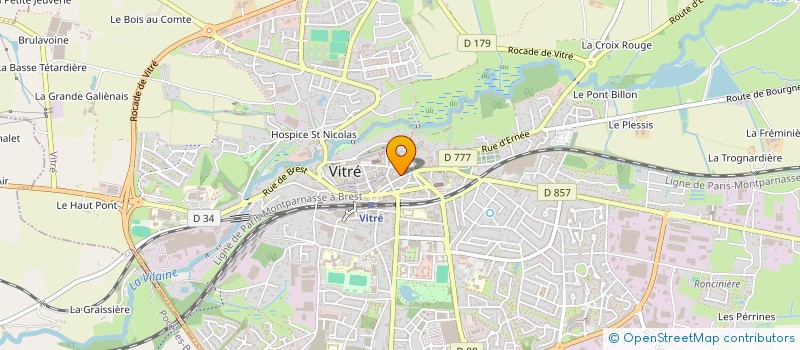 localisation de l'entreprise A.S.  VITRE
