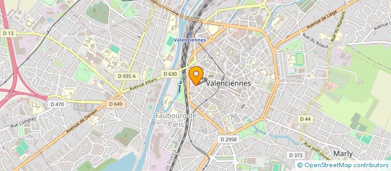 localisation de l'entreprise A.S.A à VALENCIENNES
