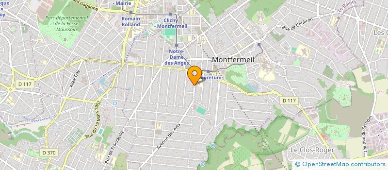 localisation de l'entreprise A.S.A à MONTFERMEIL