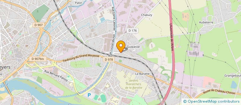 localisation de l'entreprise A.S.A à NEVERS