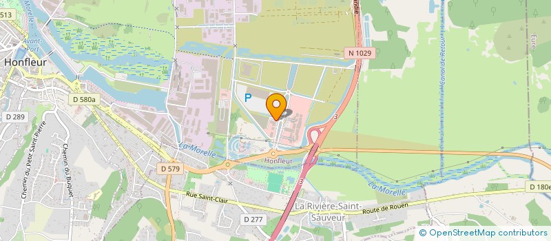localisation de l'entreprise A.S.A. à HONFLEUR