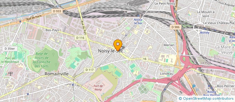 localisation de l'entreprise A.S.A à NOISY-LE-SEC