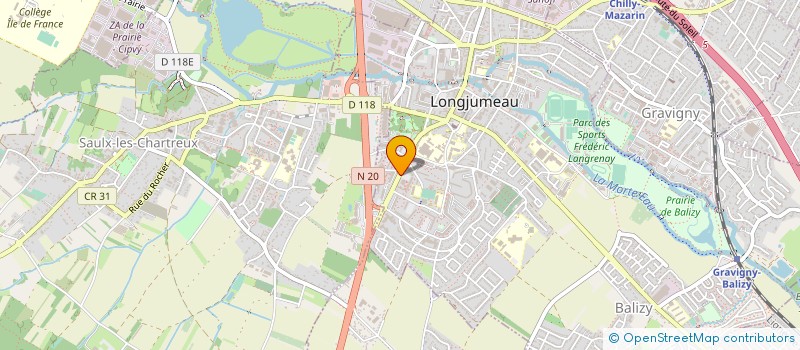 localisation de l'entreprise A.S.A ASSURANCES à LONGJUMEAU