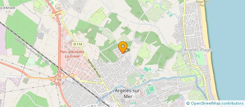 localisation de l'entreprise A.S.A TP  ARGELES-SUR-MER