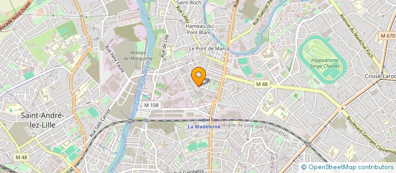localisation de l'entreprise A.S AMBULANCE à MARCQ-EN-BARŒUL