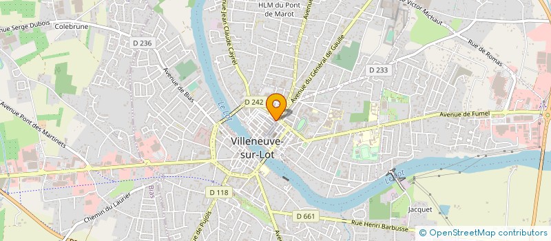 localisation de l'entreprise A. S. AUTOMOBILE GUYENNE ET VILLENEUVOIS  VILLENEUVE-SUR-LOT