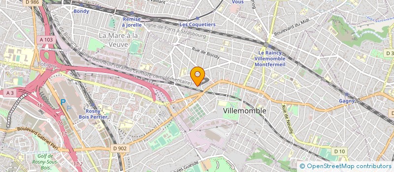 localisation de l'entreprise A S AUTOMOBILES SILVA à VILLEMOMBLE