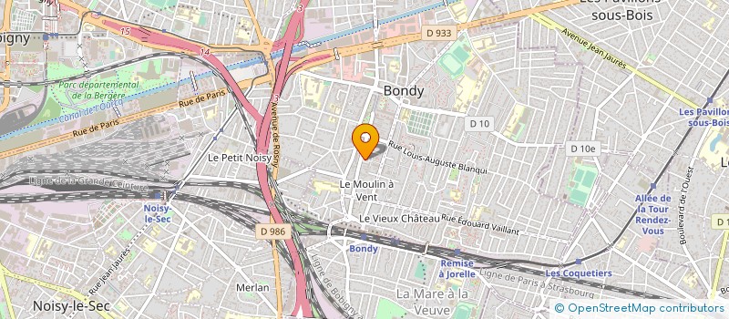 localisation de l'entreprise A.S AVOT' SERVICE à BONDY