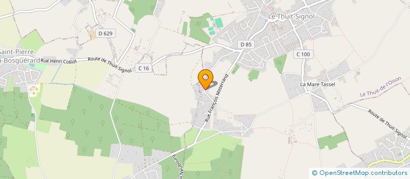 localisation de l'entreprise A.S.B.  LE THUIT DE L'OISON