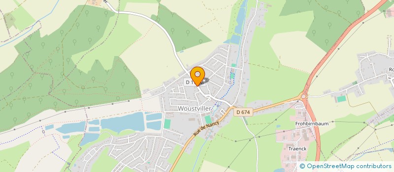 localisation de l'entreprise A&S B  WOUSTVILLER