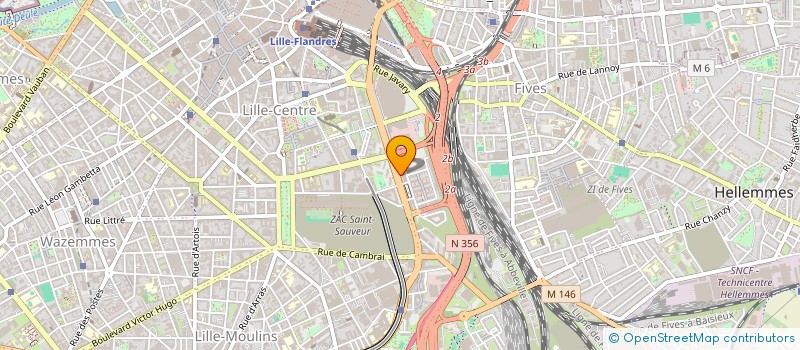 localisation de l'entreprise A.S.B.C.  LILLE