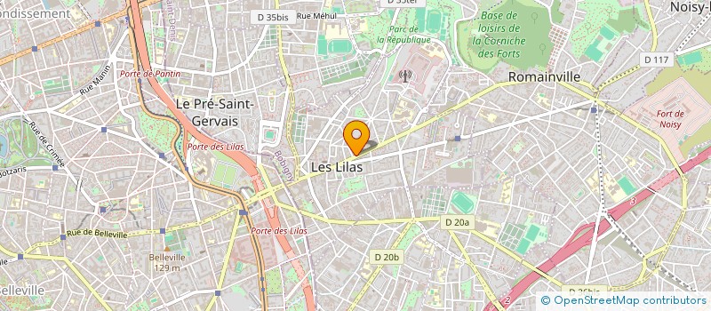 localisation de l'entreprise A.S.B.D. à LES LILAS