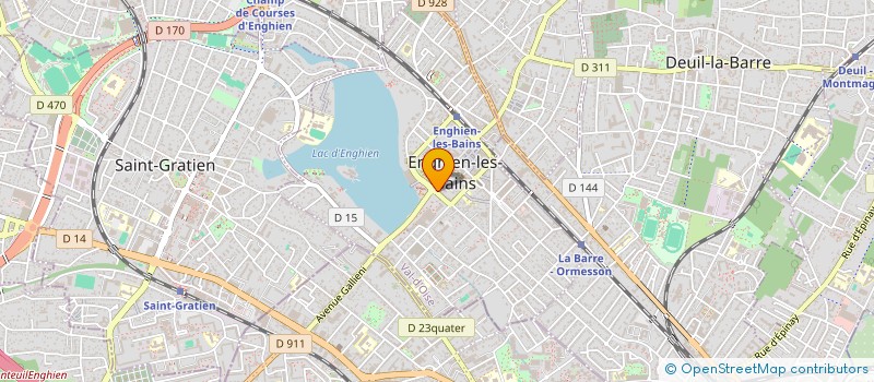 localisation de l'entreprise A.S.B.D.C.  ENGHIEN-LES-BAINS