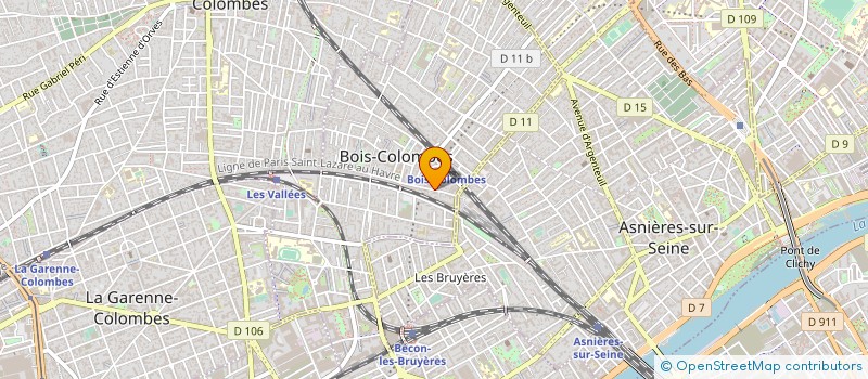 localisation de l'entreprise A.S BAT à BOIS-COLOMBES