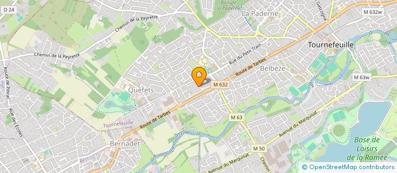 localisation de l'entreprise A&S BAT  TOURNEFEUILLE