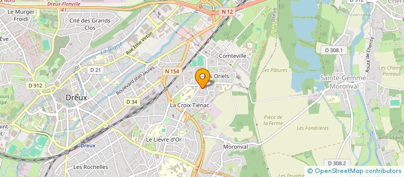 localisation de l'entreprise A.S BATIMENT à DREUX