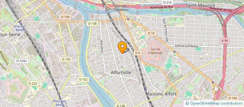 localisation de l'entreprise A.S. BATIMENT à ALFORTVILLE