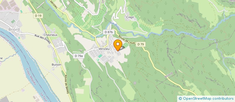 localisation de l'entreprise A.S. BUGEY BATIMENT à BRIORD