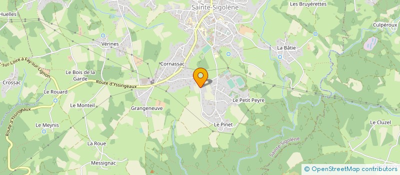 localisation de l'entreprise A.S.C à SAINTE-SIGOLENE