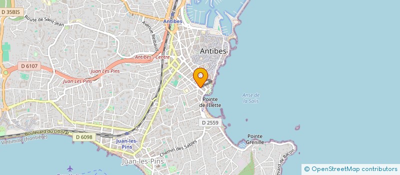 localisation de l'entreprise A.S.C à ANTIBES
