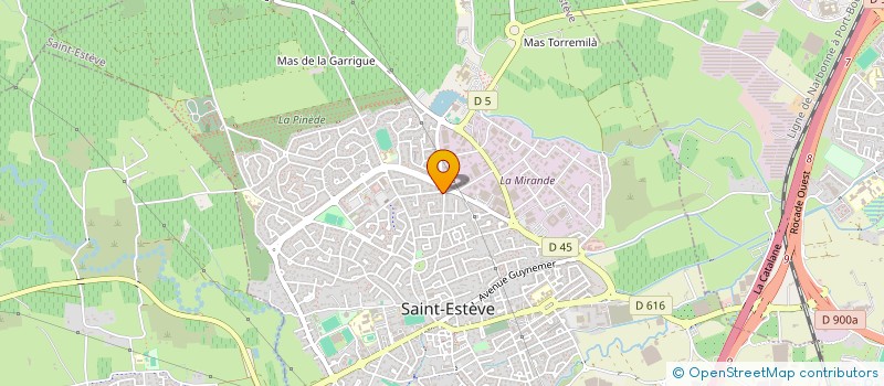 localisation de l'entreprise A.S.C à SAINT-ESTEVE