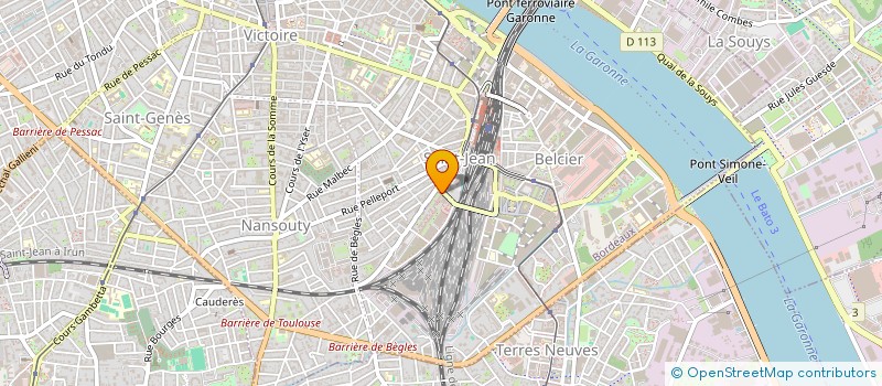 localisation de l'entreprise A.S.C ASSOCIATION SPORT COHESION  BORDEAUX