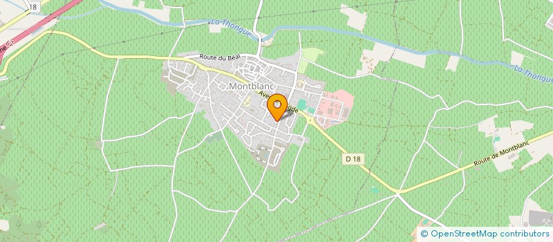 localisation de l'entreprise A.S.C.BEZIERS MAZERAN TIR  MONTBLANC