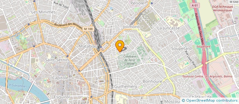 localisation de l'entreprise A S C C (ASS SPORTIVE CULTURELLE COLONNE à TOULOUSE
