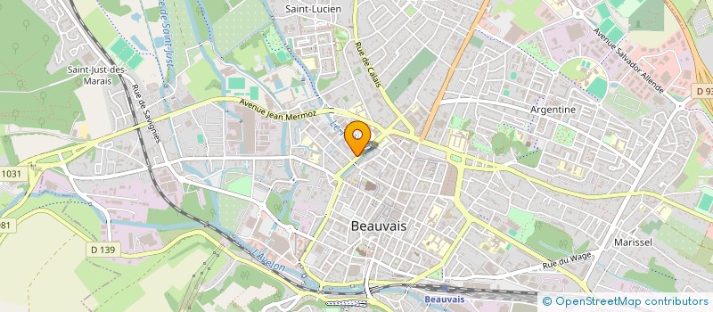 localisation de l'entreprise A.S.C.E.E.60  BEAUVAIS