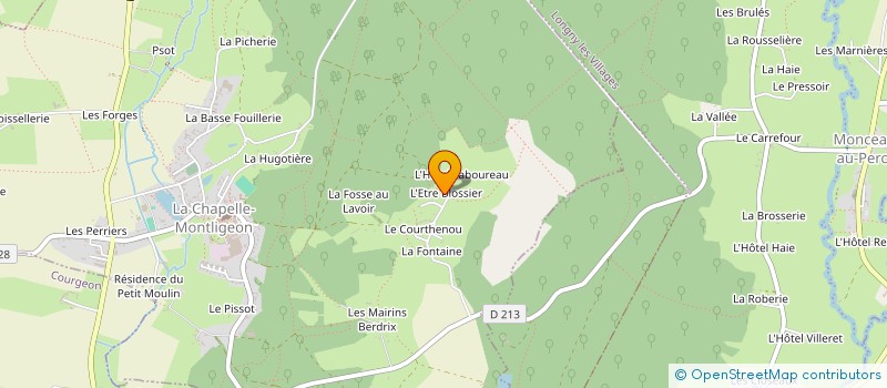 localisation de l'entreprise A S C E PERCHE RENO à LA CHAPELLE-MONTLIGEON