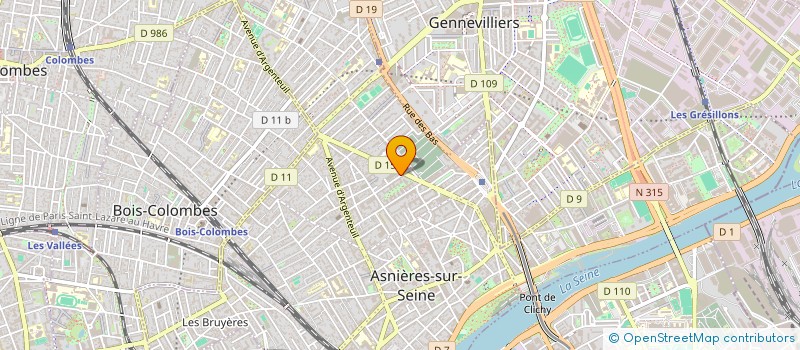 localisation de l'entreprise A.S.C.N  ASNIERES-SUR-SEINE