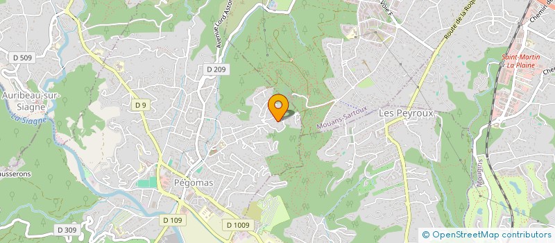 localisation de l'entreprise A.S.C.O.M  PEGOMAS