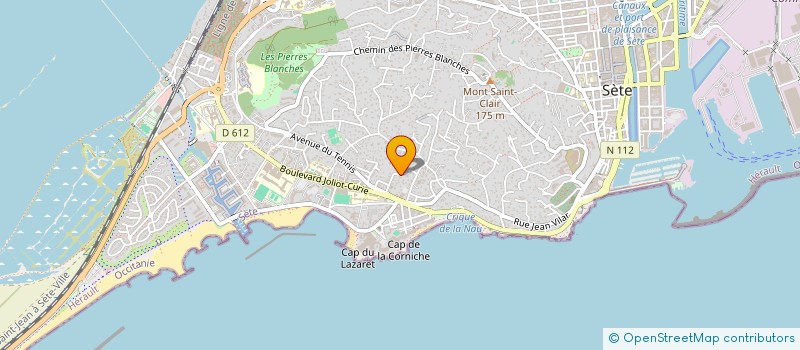 localisation de l'entreprise A.S.C. PROMOTION à SETE