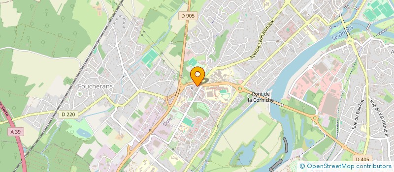 localisation de l'entreprise A.S CARRELAGE à DOLE
