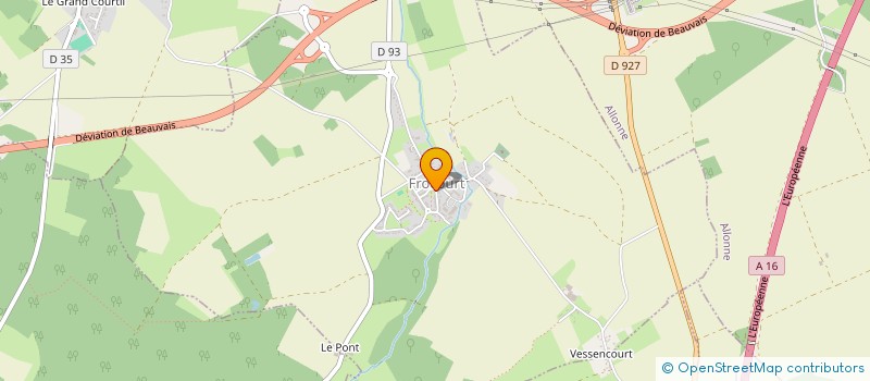 localisation de l'entreprise A.S. CHAUFFEUR PRESTIGE  FROCOURT