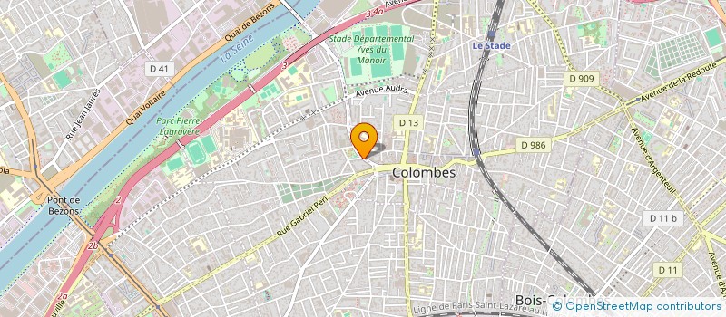 localisation de l'entreprise A.S. COIFFURE à COLOMBES