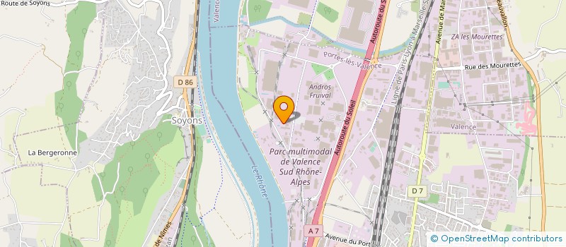 localisation de l'entreprise A.S CONCEPT  PORTES-LES-VALENCE