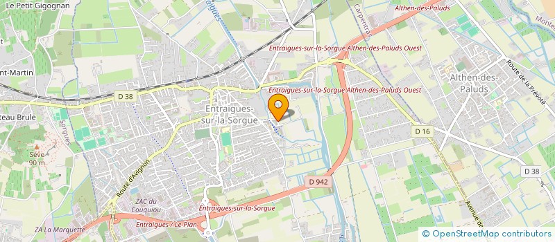 localisation de l'entreprise A&S CONCEPT  ENTRAIGUES-SUR-LA-SORGUE