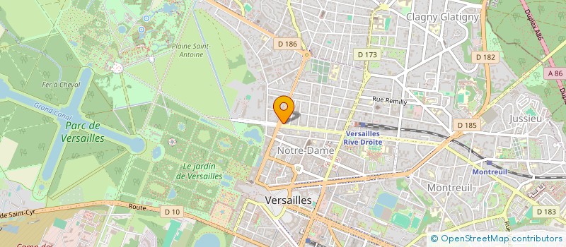localisation de l'entreprise A.S CONSEILS à VERSAILLES