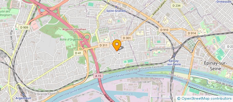 localisation de l'entreprise A S CONSTRUCTION  ARGENTEUIL