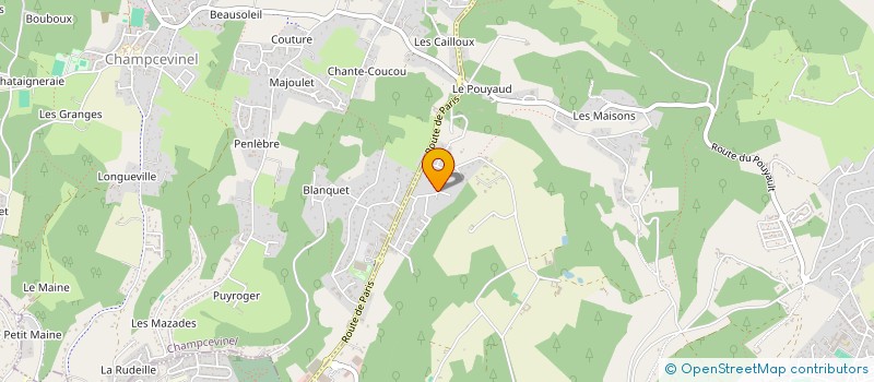localisation de l'entreprise A.S CONSTRUCTION à TRELISSAC