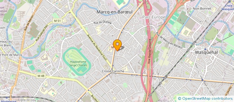 localisation de l'entreprise A S D DIRECT à MARCQ-EN-BARŒUL