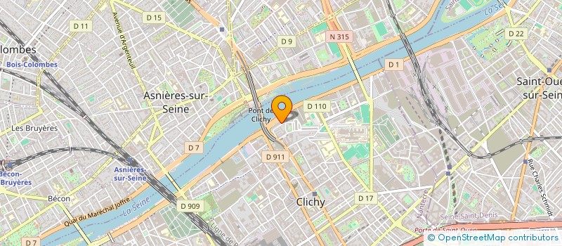 localisation de l'entreprise A S D F A E ( AMICALE SPORTIVE DE LA DIASPORA ANGOLAISE DE FRANCE,D'AFRIQUE ET D'EUROPE) à CLICHY