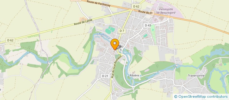 localisation de l'entreprise A S D J.  BERUGES