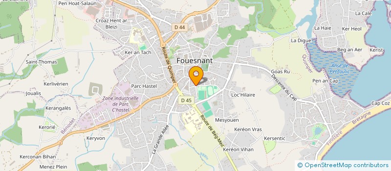 localisation de l'entreprise A S DU PAYS FOUESNANTAIS à FOUESNANT